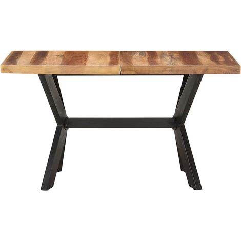 Maison Exclusive - Tavolo da Pranzo 140x70x75 cm Legno Massello con Finitura Ambra (1/5)