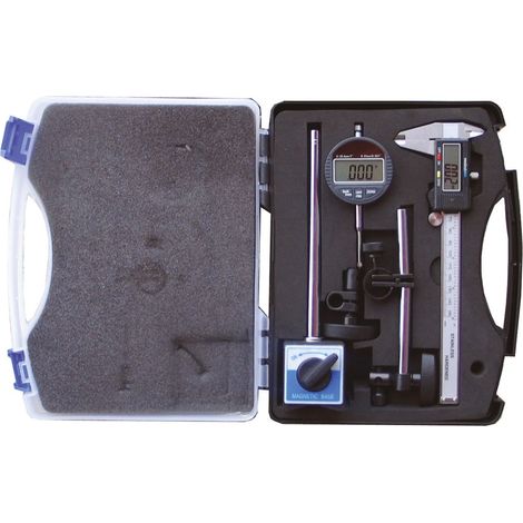 Kit de mesure RS PRO Pied à coulisse numérique, indicateur numérique, socle magnétique ( Prix pour 1 )
