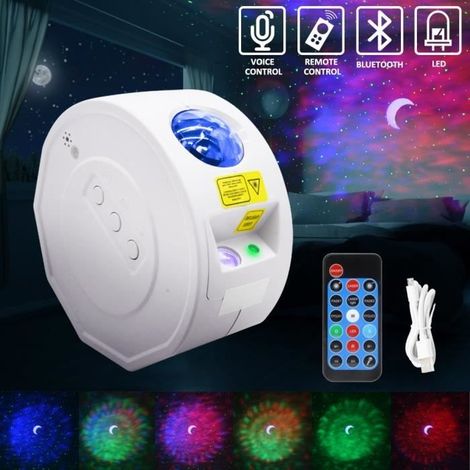 Sternenprojektor-Nachtlicht mit Sprachsteuerung, Fernbedienung und Bluetooth-Lautsprecher – ideales Geburtstagsgeschenk (1/4)