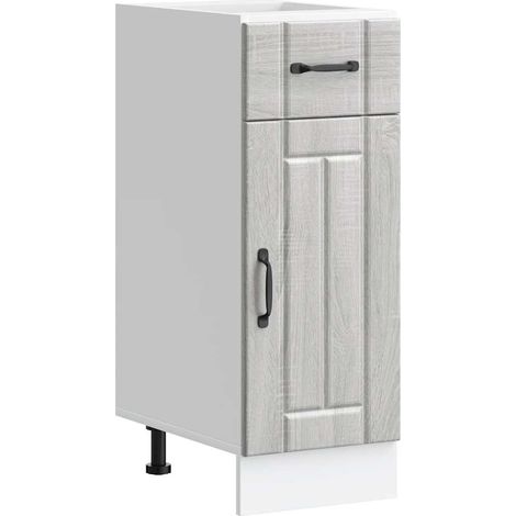 vidaXL Base da Cucina Lucca Grigio Sonoma in Legno Multistrato