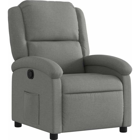 Fauteuil relax Fauteuil inclinable en tissu gris foncé (1/5)