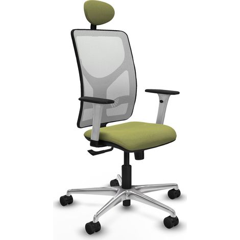 Silla de oficina piqueras y crespo Motilla blanco respaldo alto fijo (1/2)