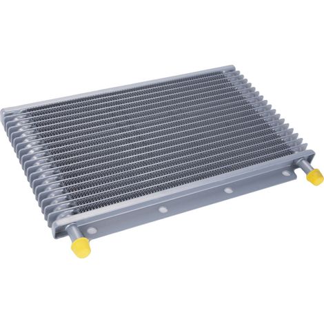 Car modification transmission oil cooler, aluminum alloy radiator, engine finned cooler, 19-row, 25-row, 32-row, -19-row, silver (without accessories). (1/4)