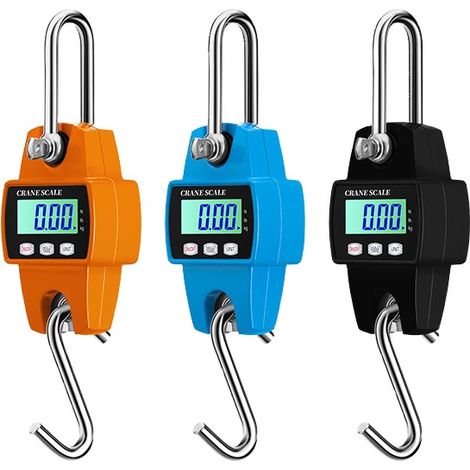 Grue de poche portable électronique suspendue pour mines de batteries métalliques de 300 kg (noire)-AquaForge (1/5)