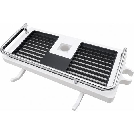 Estantería de Ducha sin Taladrar para Barra 19 a 25 mm Blanco (1/5)