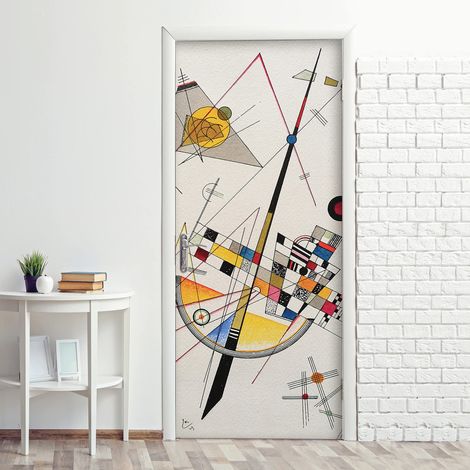 Autocollants de porte en PVC, application facile et sans bulles, revêtements pour portes intérieures, 83 x 210 cm, recoupables (1/5)
