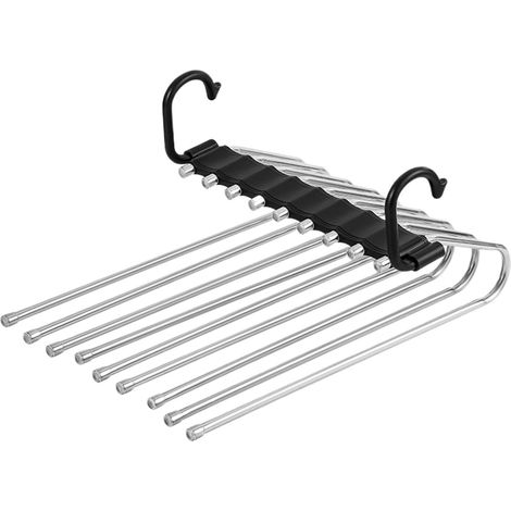 Filiyano – organisateur de vêtements – Crochets de penderie, 9 compartiments, organisateur de vêtements, rangement pour pantalons, foulards, cravates (1/5)