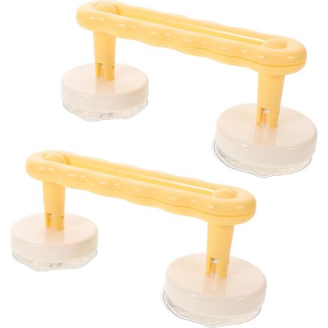 Lot de 2 barres d'appui à ventouse, plastique et silicone (1/5)