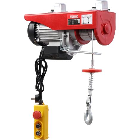 Electric Cable Winch 800 kg Electric Hoist 1450 W 10 m/min, Overload Lift Electric Winch 220V, Lifting Height Cable 20m, Motor for Garages Warehouses Factories (400/800 kg) (1/5)