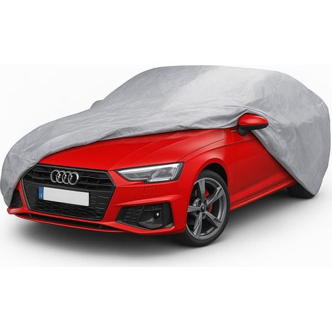 Telo copriauto da esterno colore Grigio, misura 400x160x120 cm - Copertura protettiva per auto in tessuto impermeabile, protegge da polvere, pioggia, (1/5)