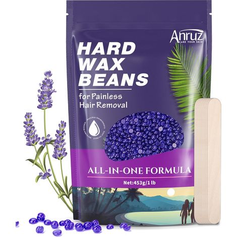 453 g Menthe Poivrée Perles de Cire Pour épilation 10 Applicateurs,Wax Cire pour le Corps Entier à la Cire Brésilien, Jambes, Visage, Bras, Zone de Bikini et Intime (1/5)