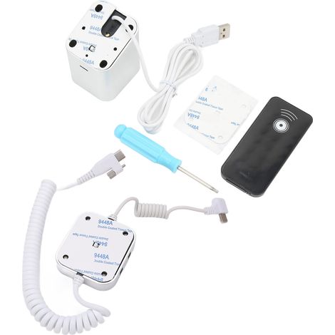 Support d'exposition antivol pour téléphone 95-120dB alarme sécurité charge rapide déverrouillage infrarouge télécommande pour exposition port IOS (1/5)