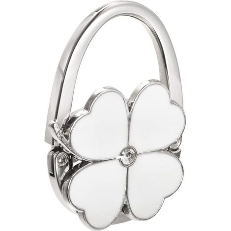 Gancho plegable para bolso - 6,2 x 4,4 cm (largo x ancho) Gancho portátil de metal para bolso, ideal para guardar un bolso de oficina, decoración plegable (1/4)