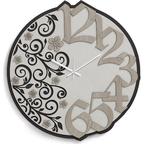Orologio rotondo da parete NATURE2 in legno laminato D30 cm RSN