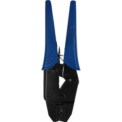 Pince à sertir à cliquet HS-101 pour cosses non isolées 1,5-10 mm² (16-8 AWG) Bleu (1/5)