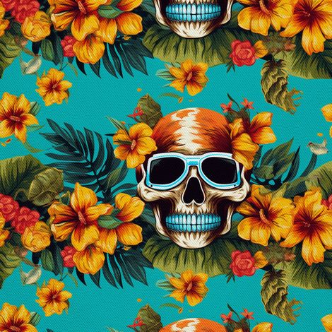 Tela Oxford decorativa para exteriores - Motivo de calavera I DX4143 (1/5)