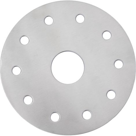 Diffuseur de chaleur en acier inoxydable 13,8 cm pour plaques à induction et gaz, compatible vaisselle magnétique.