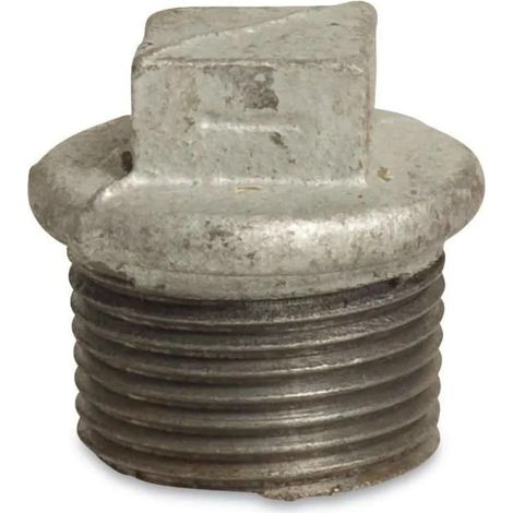 Bouchon Fileté Fonte Malléable 3/8", Galvanisé (1/2)