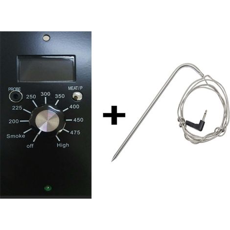 Panneau de commande 120 V pour four à granulés de bois avec barbecue et sonde de température à viande (1/5)