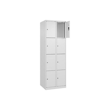kaiserkraft Armadietto a 4 piani Evolo PLUS 2 scomparti (1/2)