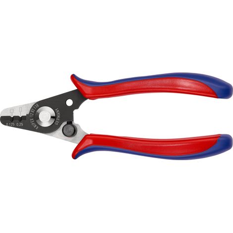 KNIPEX 12 82 130 SB Pinza spelacavi per cavi a fibre ottiche rivestiti in resina sintetica brunita 130 mm