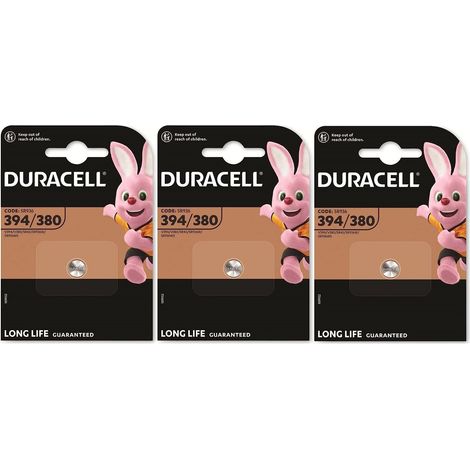 3 x Duracell 394/380 (3 ampoules de 1 batterie) 3 piles (SR936/V394/V380/SR45/SR936W/SR936WS) 3