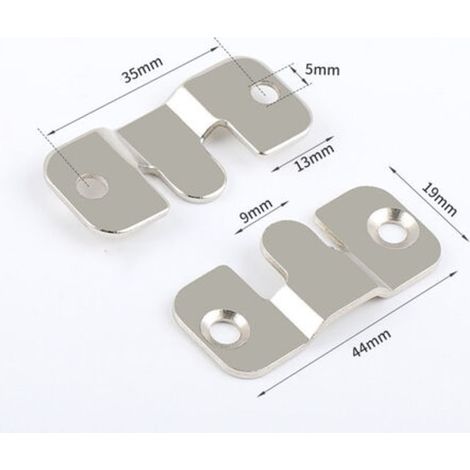 Lot de 4 connecteurs pour canapé modulable, verrou d'accouplement métallique solide pour 2 places, fixation stable (1/4)