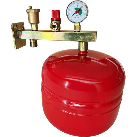 Pack support potence équipée + vase d'expansion chauffage 12 litres Fluidheat