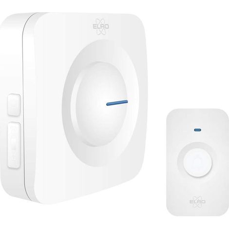 Sonnette de Porte sans Fil ELRO DB3000 - 64 Mélodies - 300m - Blanc