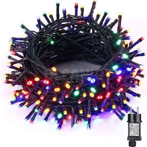 Luci di natale 100 led multicolor cm.570+50 2w 8 funzioni batteria interno (1/3)