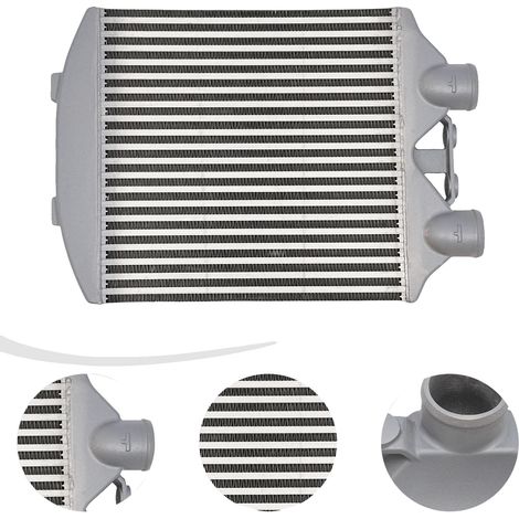 Ladeluftkühler, Aluminiumlegierung Konstruktion, Doppelreihen-Rohrdesign, 60 psi Arbeitsdruck, weniger als 0,5 psi Druckabfall, (1/5)