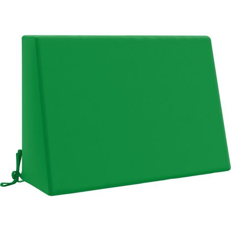 Coussin de dossier d'extérieur 100 % polyester Vert 60 x 20 x 40 cm (1/5)