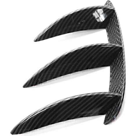 1 Paar Farben: Kohlefaserstruktur Material: ABS Heckstoßstangenspoiler aus Kohlefaser für Automobile Heckflügel. (1/4)