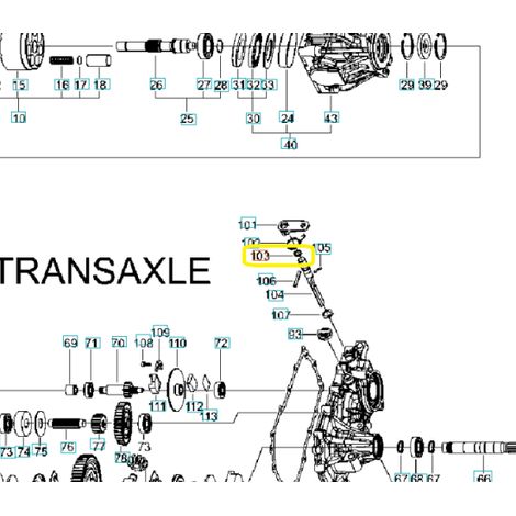 Joint de boîte de vitesses Husqvarna KTM23LC K664M KTM13U