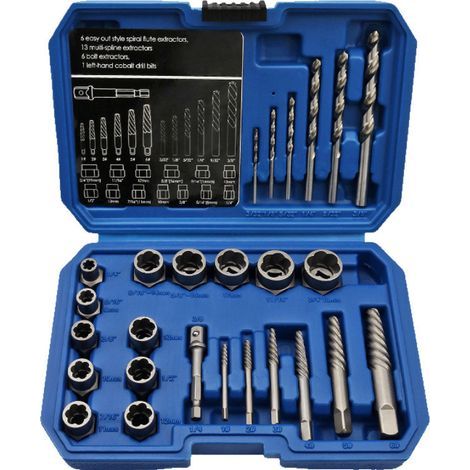26-piece screw and bolt removal kit – Bolt removal kit – Material: steel –High quality enhances quality of life. (1/5)