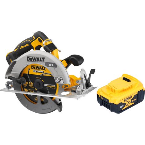 DeWalt DCS 573 N Sierra circular sin cable 18 V 190 x 30 mm sin escobillas + 1x batería 5.0 Ah - sin cargador (1/5)