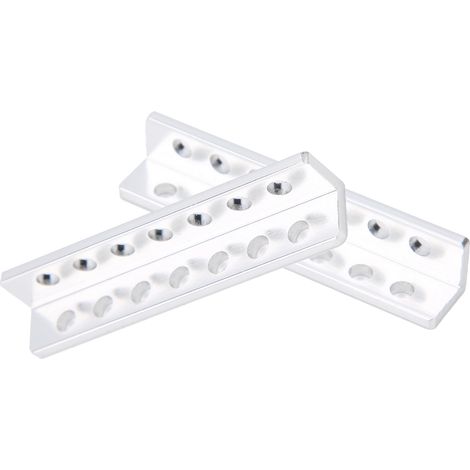 1 Paire de Poutres en L à 7 Trous 3103‑0007‑0064, Pièces Robotiques 12x12x64mm (1/5)