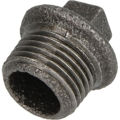 Raccord en fonte malléable noir bouchon 2 1/2'' FM