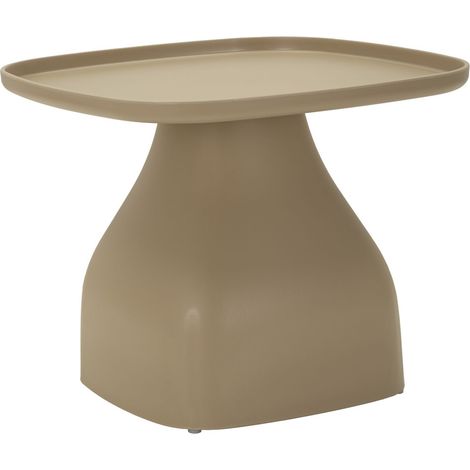 Tavolino da salotto Gea in plastica tortora 48x48x38 cm