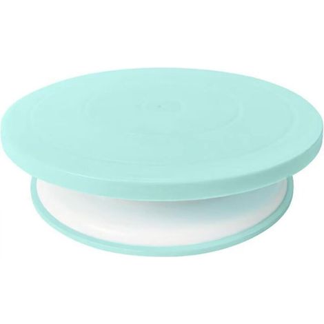 Plateau tournant antidérapant pour décoration de gâteaux (1 pièce, vert) (1/4)
