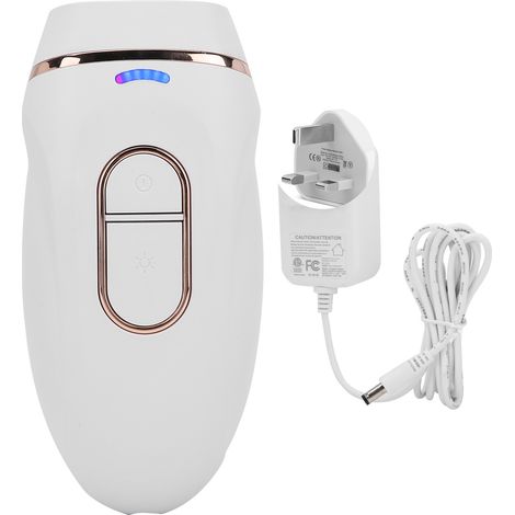 Appareil d'épilation IPL domestique blanc pour femme, 5 vitesses, épilation définitive manuelle, prise UK 100-240V (1/5)