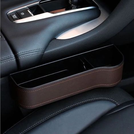 (T4) Organisateur de siège auto pour portefeuille et téléphone, rangement pour fentes, accessoires auto (1/5)