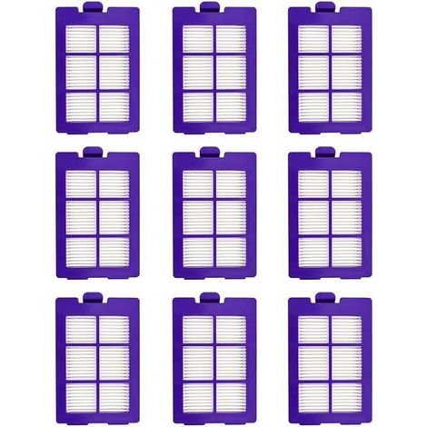 Lot de 9 filtres HEPA de rechange pour aspirateur Eufy RoboVac X8, X8 Hybride, accessoires pour robot.