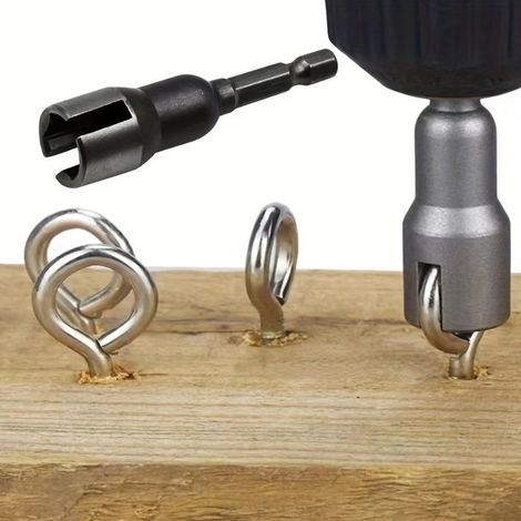 BelleRise – 2-teiliges Flügelmuttern-Bit-Set – Robuste Eisenkonstruktion, inklusive Bohrer und Steckschlüssel (1/5)