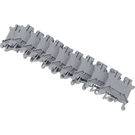 Bloc de connexion à vis en cuivre 100 unités pour rail DIN 800V 32A, bornier industriel UK-3N (1/5)