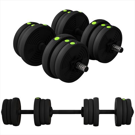 Haltères Acier réglables 20 kg avec barre et poignées (1/5)
