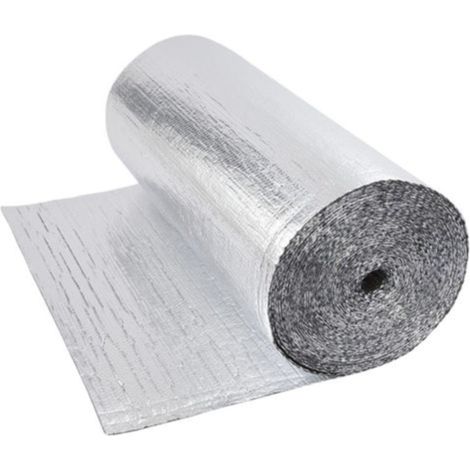 Isolation thermique réfléchissante multicouche 0,6x5m – Économie d'énergie – Installation rapide – Pour murs, toits et façades – Fun & Go