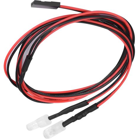 2PCS LED Bleues 5mm pour Modélisme RC 1/10, Phares Voiture Drift, Accessoires Éclairage (Type 11)