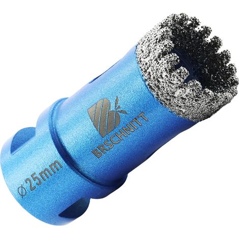 Diamant Foret pour carrelage 25mm - M14 Foret diamanté Scie cloche pour carrelage Porcelaine Céramique Marbre Granit Perçage, pour meuleuse d'angle (1/5)