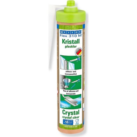 WEICON Green Tube Flex 310 M Crystal MS Polymerkleber Transparent 280 ml (1/3)